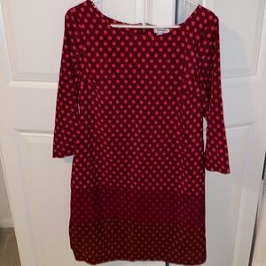 Old‎ Navy Dress Medium Polka Dots Pink Burgundy